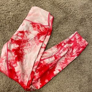 Balance Athletica pink tye dye leggings